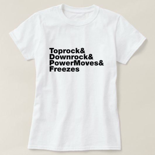 移動の分割（ブレークダンス） Tシャツ (デザイン正面)