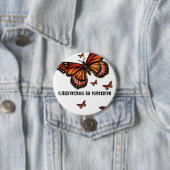 移動は自然な（昆虫）オオカバマダラ、モナークです 缶バッジ (インサイチュ)