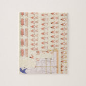 移動を描写しているBeni Hasanの壁絵画 ジグソーパズル (縦)
