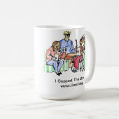 移動を支え、熱い飲み物を持って下さい コーヒーマグカップ (正面右)