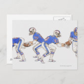 移動を示す米国のサッカー選手 ポストカード (正面/裏面)