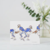 移動を示す米国のサッカー選手 ポストカード (スタンド正面)