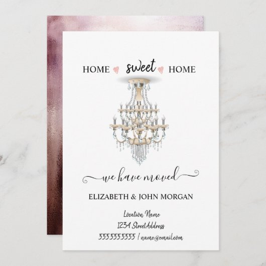 移動エレガントしたシャンデリア (正面/裏面)