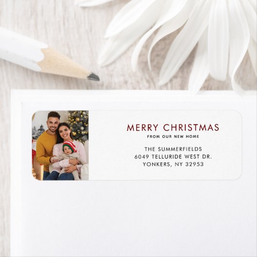 移動クリスマスフォト移動差出人住所 ラベル (インサイチュ)
