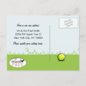 移動コッカースパニエル犬新しいアドレス 案内ポストカード (裏面)