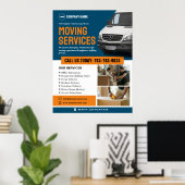 移動サービス編集可能ポスター ポスター (ホームオフィス)