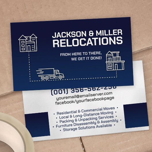 移動サービス – 再配置 – ラインアート 名刺