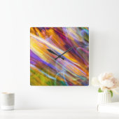 移動ステンドグラス11 スクエア壁時計 (ホーム)