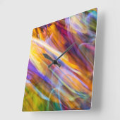 移動ステンドグラス11 スクエア壁時計 (傾斜)