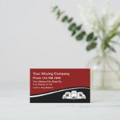 移動トラックのモダンなデザイン 名刺 (スタンド正面)
