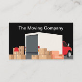 移動トラック名刺デザインテンプレート 名刺 (正面)