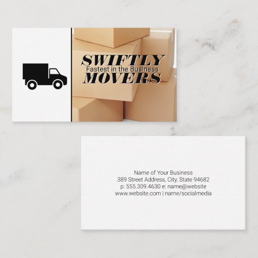 移動トラック |ボックス 名刺 (正面/裏面)