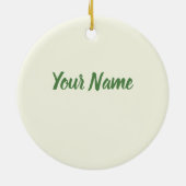 移動ビーガン植物の野菜ヴィンテージベジタリアン セラミックオーナメント (裏面)