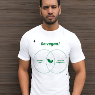 移動ビーガン:このTシャツではっきりしたステートメントを作成 Tシャツ