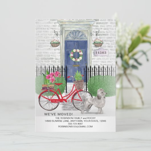 移動プードルドッグ自転車ブルードアニューホーム 案内状 (スタンド正面)