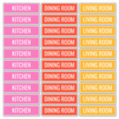 移動ボックスのカスタマイズ可能なラベル シール (正面)