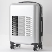 移動ボックスのカスタマイズ可能なラベル シール (スーツケース)