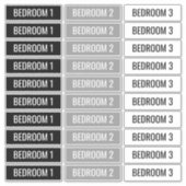 移動ボックスのカスタマイズ可能なラベル シール (正面)