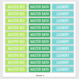 移動ボックスのカスタマイズ可能なラベル シール