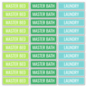 移動ボックスのカスタマイズ可能なラベル シール (正面)