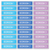 移動ボックスのカスタマイズ可能なラベル シール (正面)