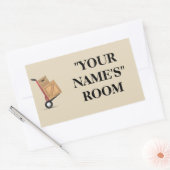 移動ボックスラベル – カスタマイズ可能 長方形シール (封筒)