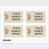 移動ボックスラベル – カスタマイズ可能 長方形シール (シート)