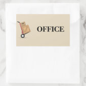移動ボックスラベル – Office 長方形シール (バッグ)