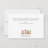 移動ボックス新しいアドレスと移動アナウンス サンキューカード (裏面)