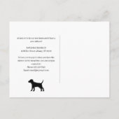 移動モダンした犬のペットの新しいアドレス 案内ポストカード (裏面)