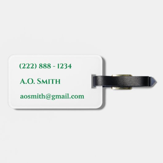 移動ラゲッジタグのゲーター ラゲッジタグ (裏面横)