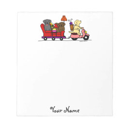 移動ラブラドール ノートパッド