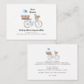 移動上の新しいアドレス水の色バイク移動 ノートカード (正面/裏面)