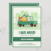 移動中にグリーンカーを移動した 案内状 (正面/裏面)