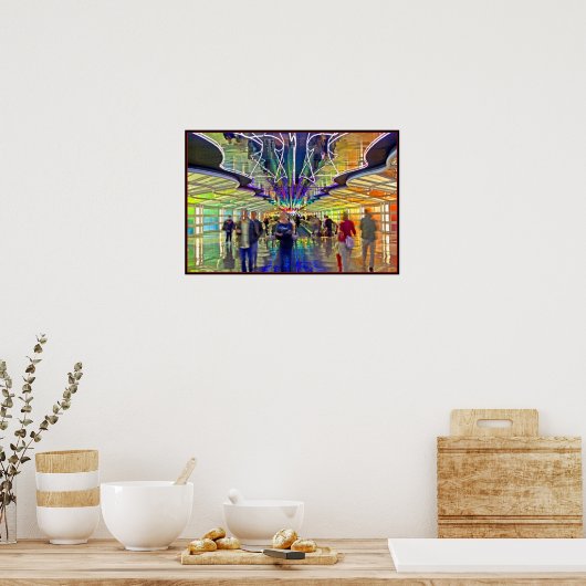 移動中に ポスター (キッチン)