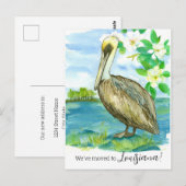 移動中のお知らせルイジアナPelican Magnolia ポストカード (正面/裏面)