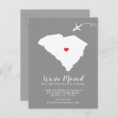 移動中のお知らせ州サウスカロライナのポストカード 案内ポストカード (正面/裏面)