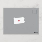 移動中のお知らせ州ペンシルバニアポストカード ポストカード (裏面)