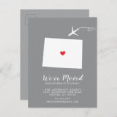 移動中のお知らせ州COLORADOポストカード 案内ポストカード (正面/裏面)