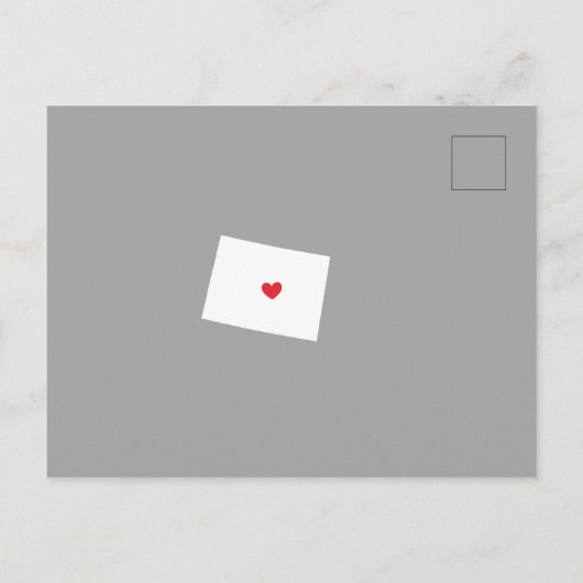移動中のお知らせ州COLORADOポストカード 案内ポストカード (裏面)