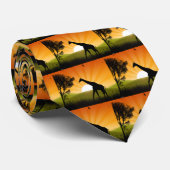 移動中のキリン ネクタイ (ロール)