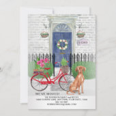 移動中のビズラドッグ自転車ドアドレス  案内状 (正面)