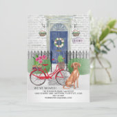 移動中のビズラドッグ自転車ドアドレス  案内状 (スタンド正面)