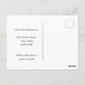 移動中の発表ペンシルバニア州の手荒いグロース ポストカード (裏面)