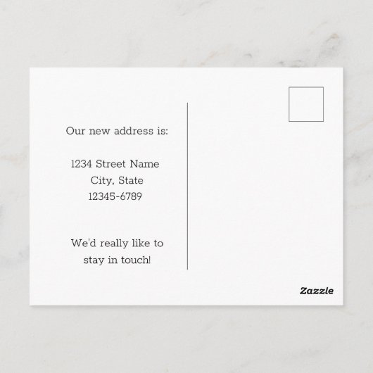 移動中の発表ペンシルバニア州の手荒いグロース ポストカード (裏面)