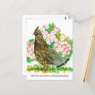 移動中の発表ペンシルバニア州の手荒いグロース ポストカード