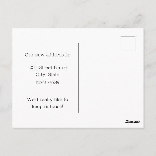 移動中の発表ペンシルバニア州の手荒いグロース ポストカード (裏面)