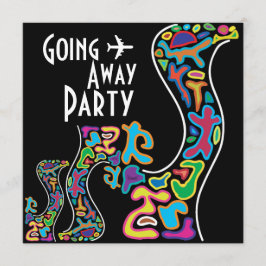 移動中の遠くにパーティの招待状カード 招待状