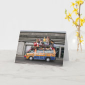 移動中 カード (黄色い花)