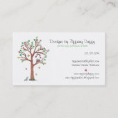 移動付き鳥の巣 名刺 (裏面)